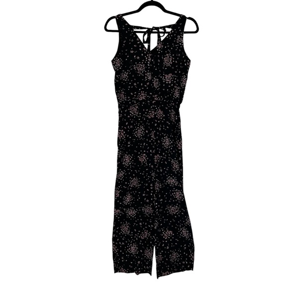 LOFT Pants - LOFT PETITES NWT! Women’s Sleeveless Jumpsuit Cherry Blossom Floral BlkPink XXSP